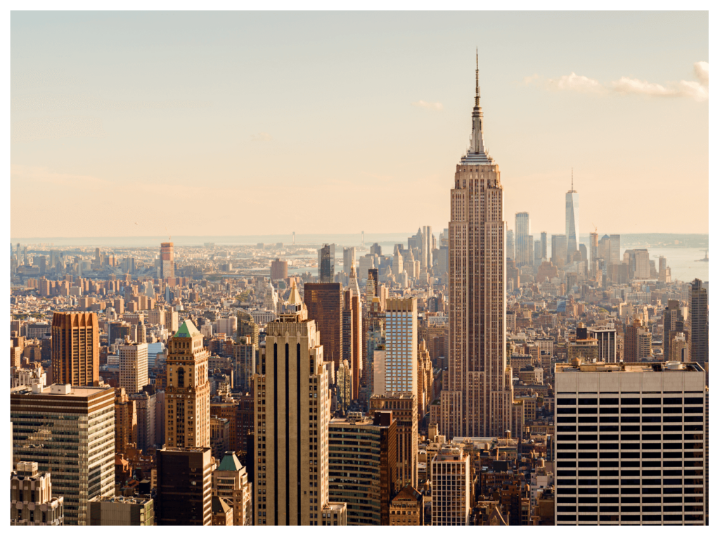 A view of New York's skyline during the day