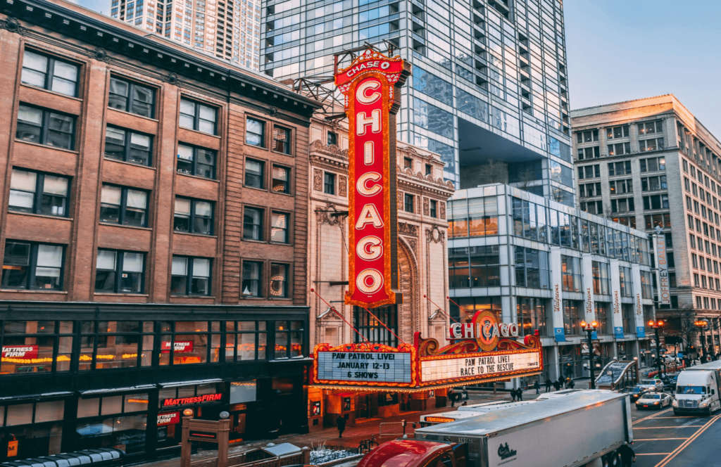 A view of Chicago's skyline during the day